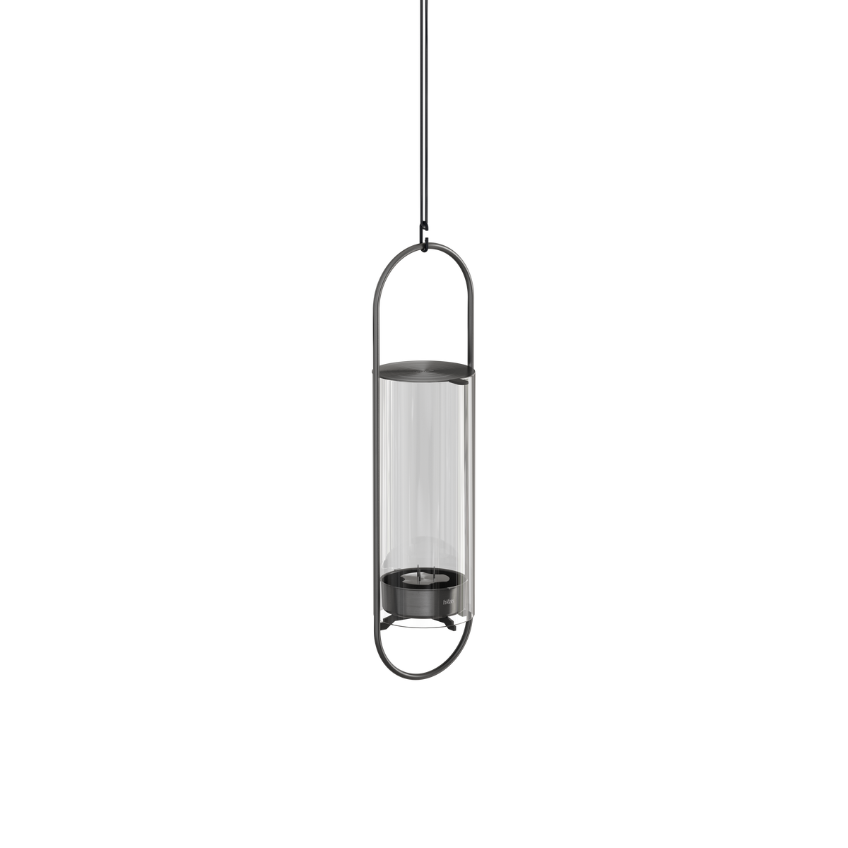 OVAL CANDLE 35 Kerzenhalter schwarz gebürstet