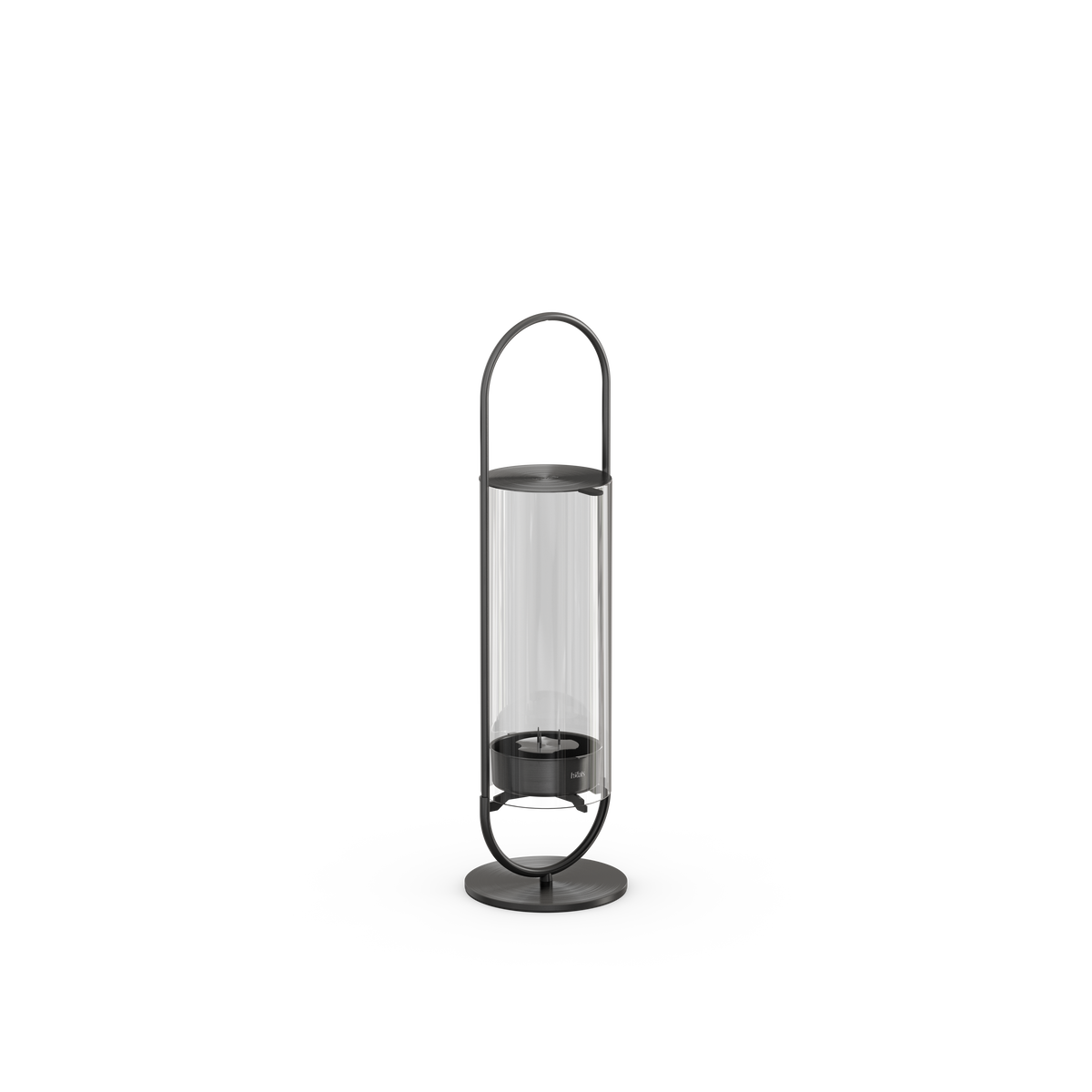 OVAL CANDLE 35 Kerzenhalter schwarz gebürstet