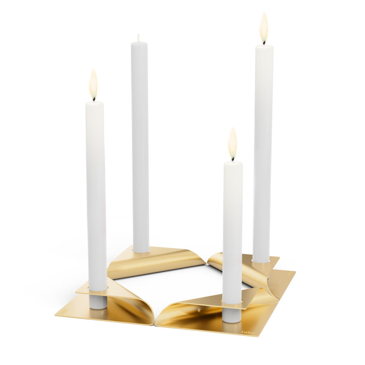 SQUARE CANDLE Kerzenhalter-Set gold
