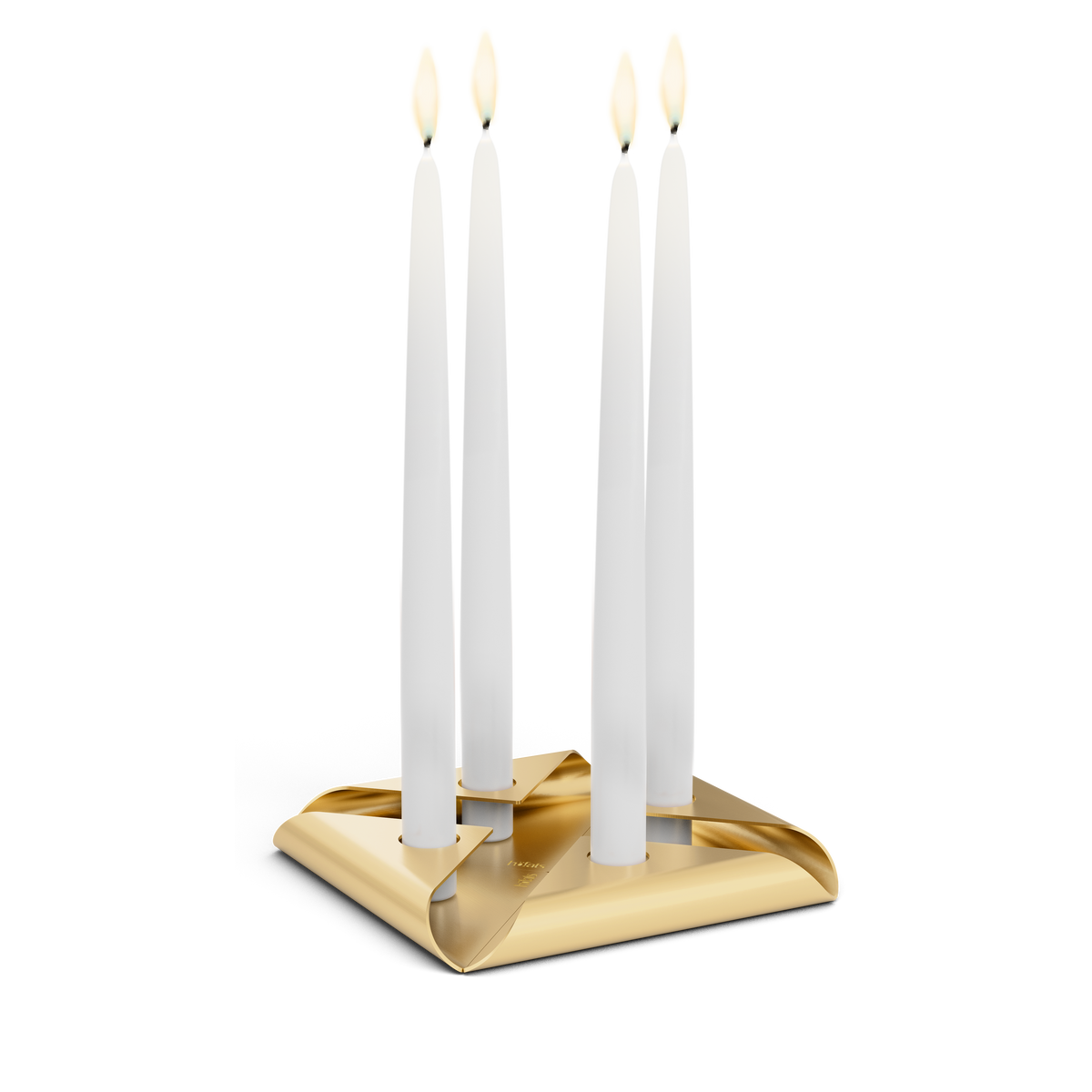 SQUARE CANDLE Kerzenhalter-Set gold