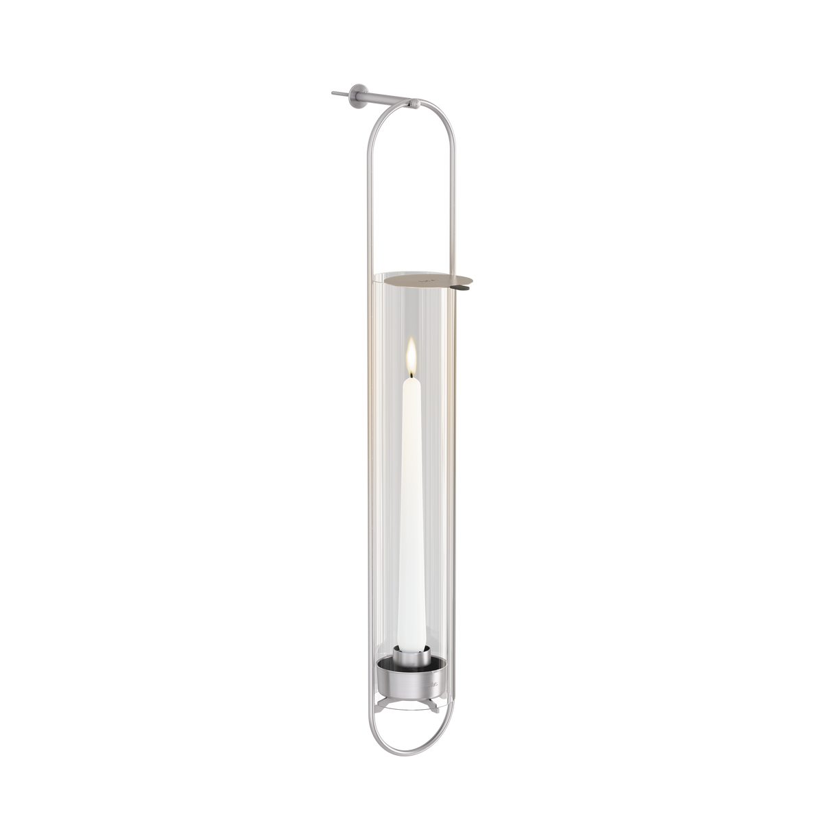 OVAL CANDLE Wandhalter silber