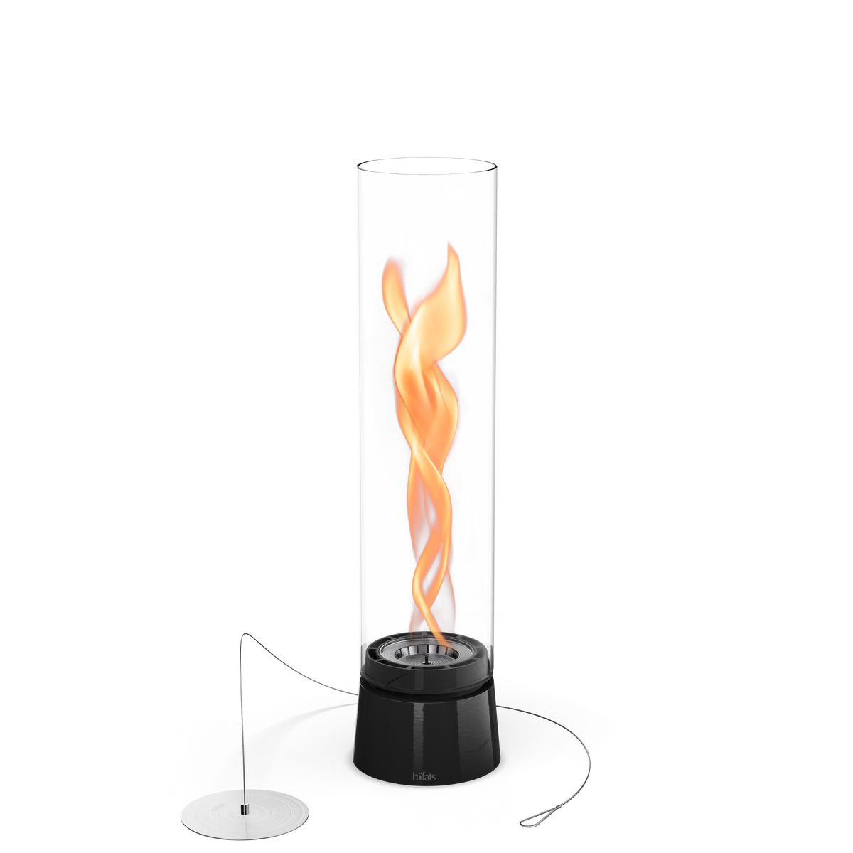 SPIN air 1200 Tischfeuer Emaille schwarz