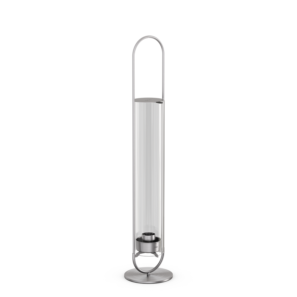 OVAL CANDLE 55 Kerzenhalter silber