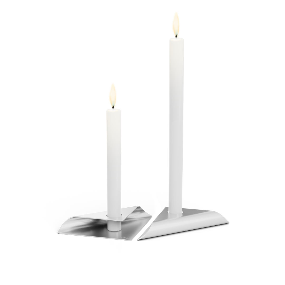 SQUARE CANDLE Kerzenhalter silber