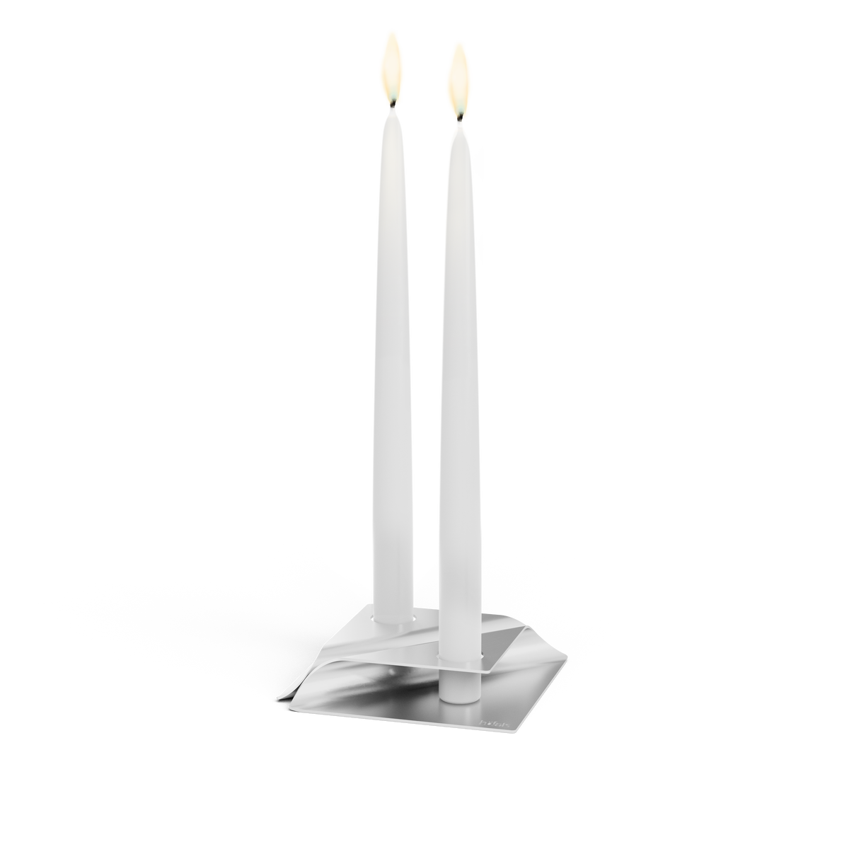SQUARE CANDLE Kerzenhalter silber