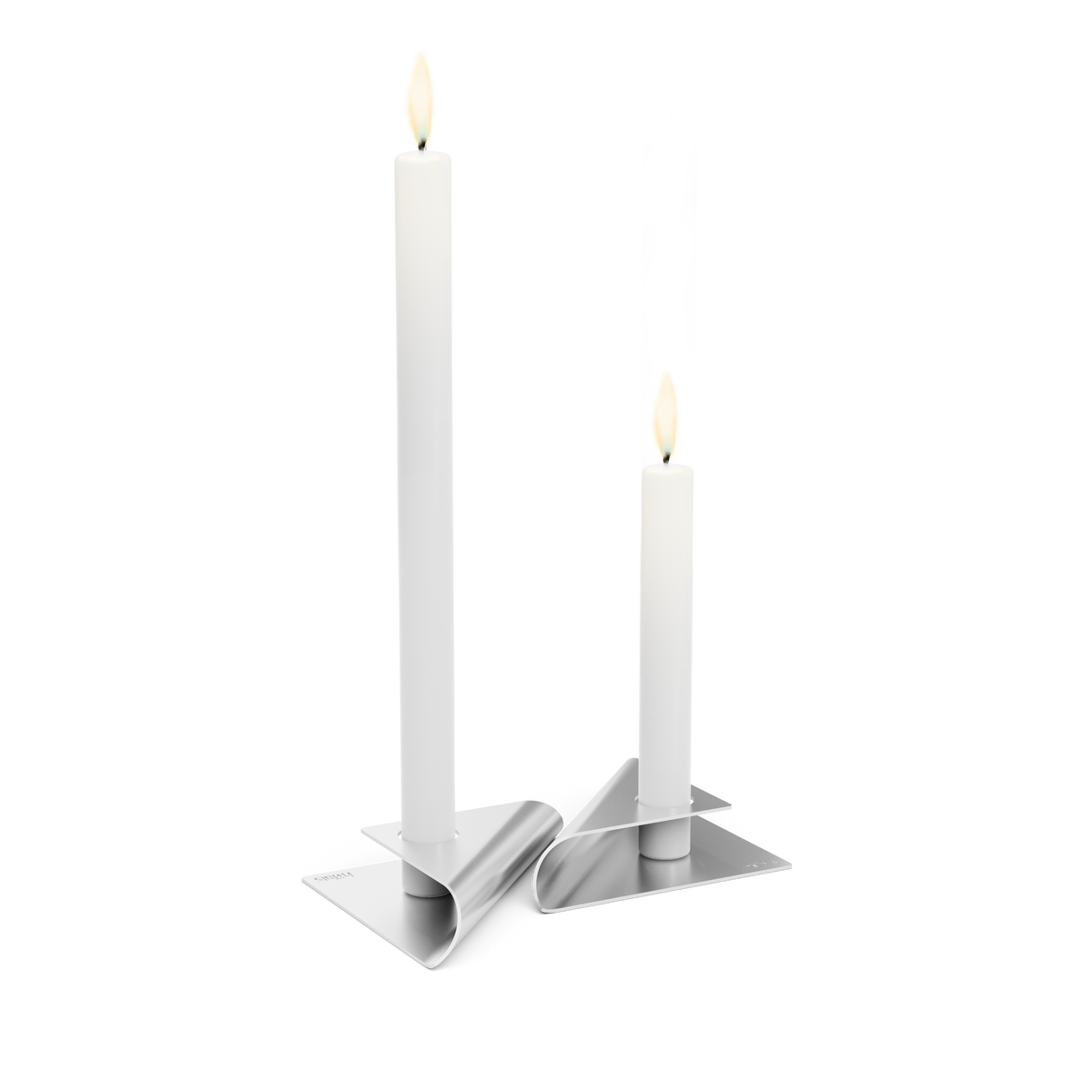 SQUARE CANDLE Kerzenhalter silber