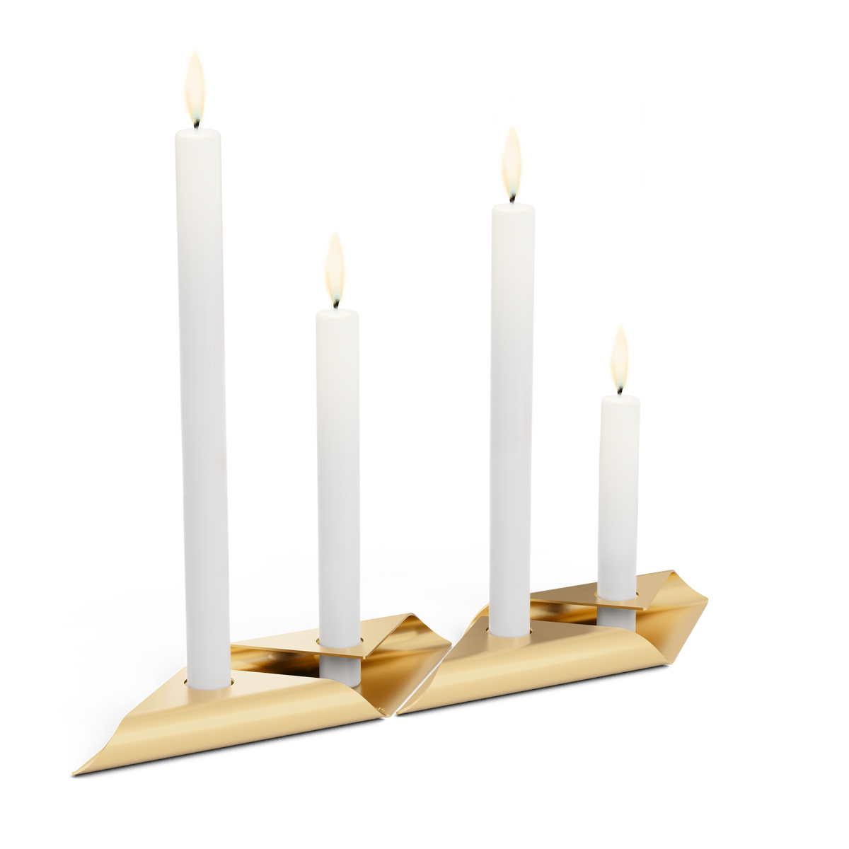 SQUARE CANDLE Kerzenhalter-Set gold
