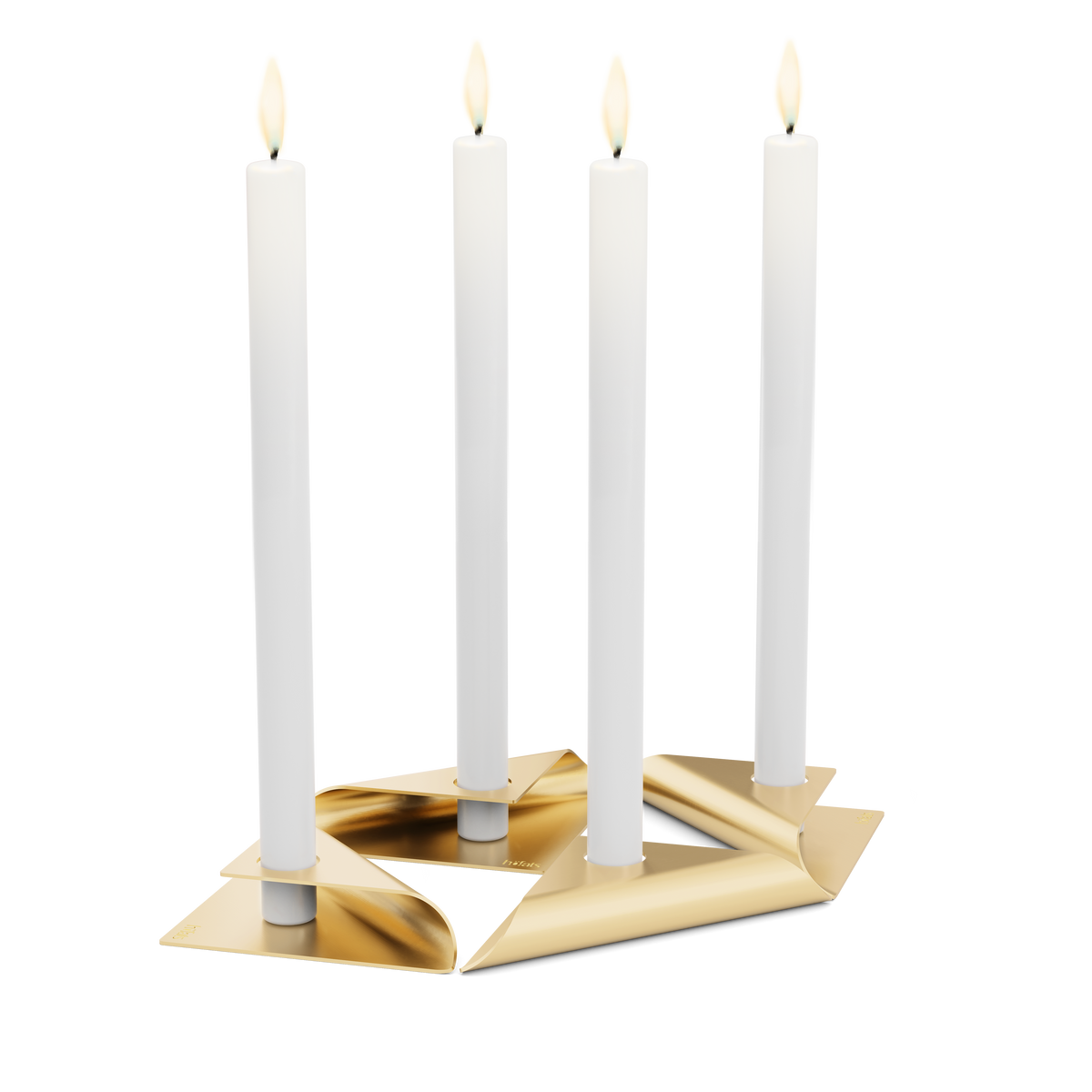 SQUARE CANDLE Kerzenhalter-Set gold