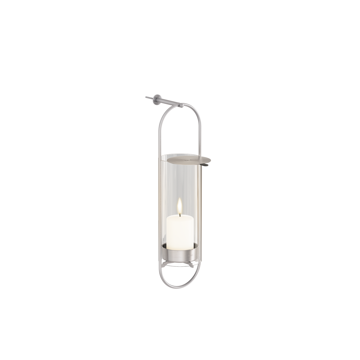 OVAL CANDLE Wandhalter silber