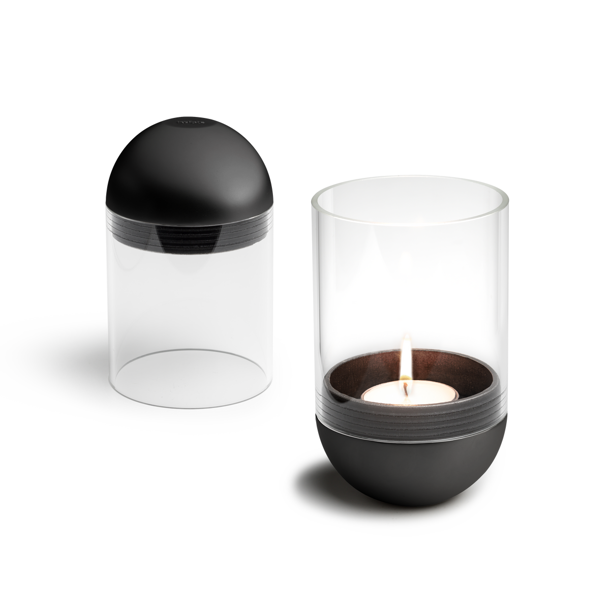 GRAVITY CANDLE Windlicht schwarz