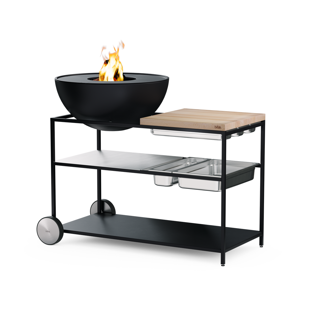 FIRE KITCHEN mit BOWL 70 Plancha-Grillset tief