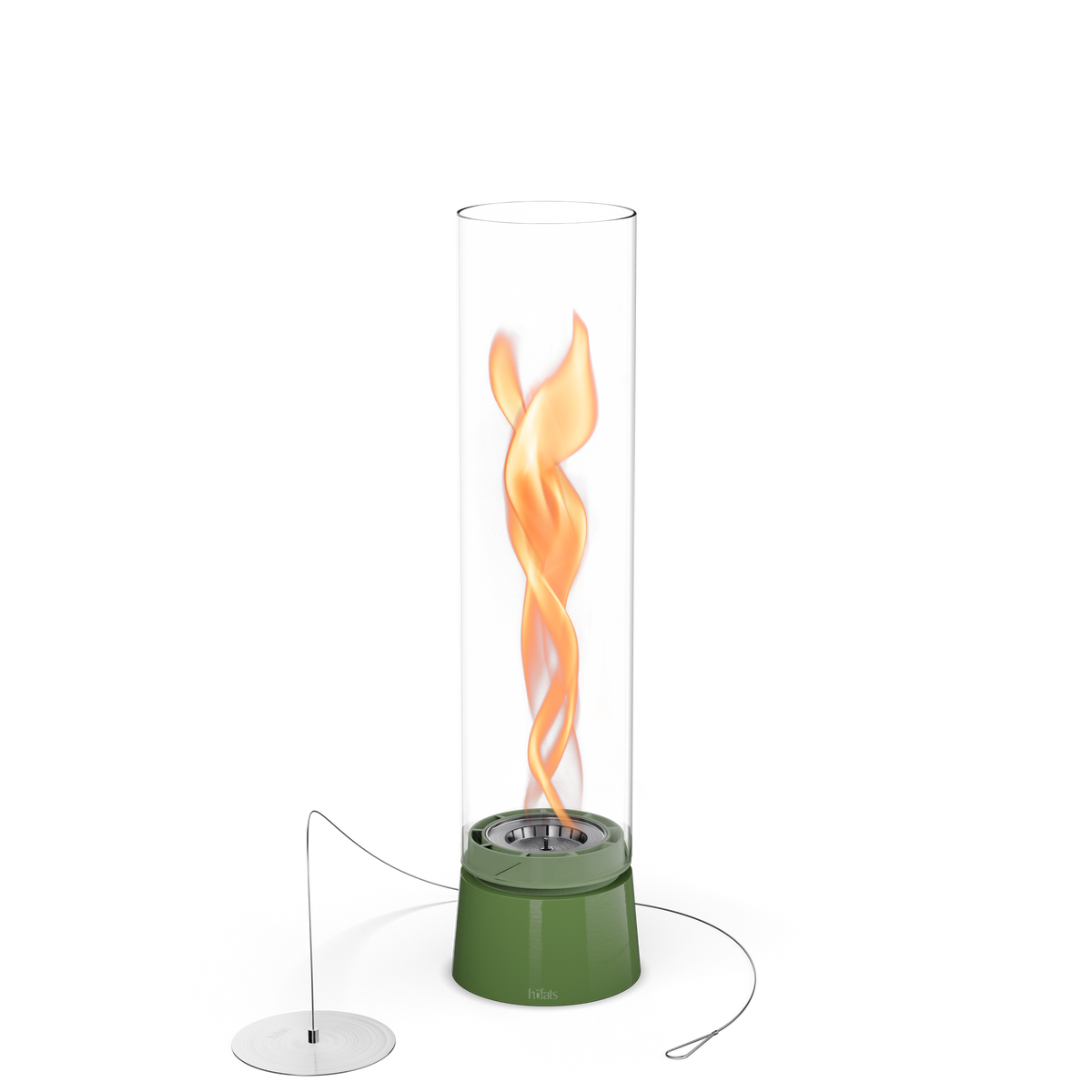 SPIN air 1200 Tischfeuer Emaille grün