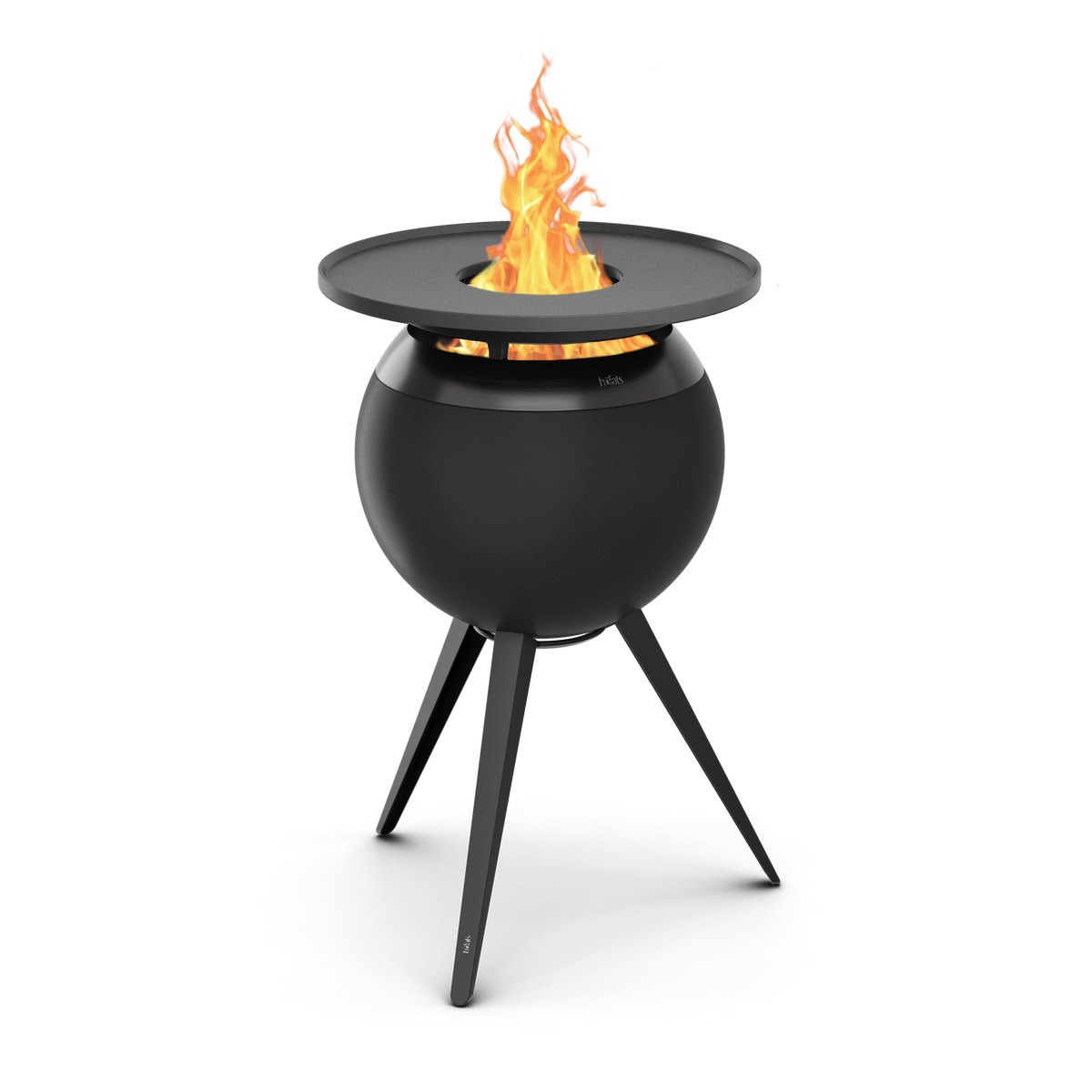 MOON 45 Plancha-Grillset hoch all black