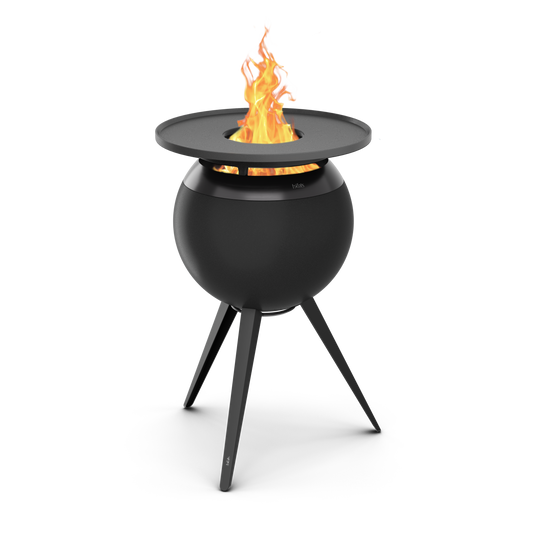 MOON 45 Plancha-Grillset hoch all black