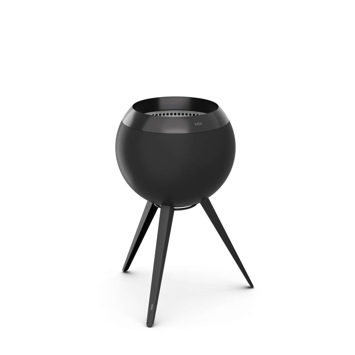 MOON 45 Feuerkorb mit hohem Fuß all black