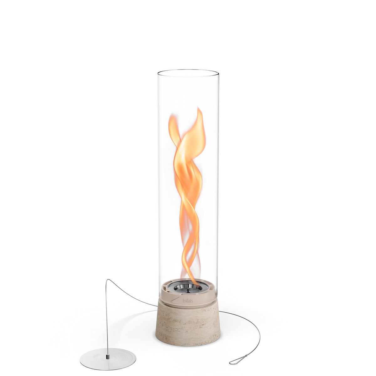 SPIN air 1200 Tischfeuer Travertin